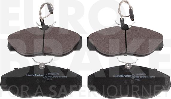 Eurobrake 5502229974 - Kit de plaquettes de frein, frein à disque cwaw.fr