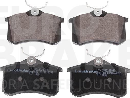 Eurobrake 5502229970 - Kit de plaquettes de frein, frein à disque cwaw.fr