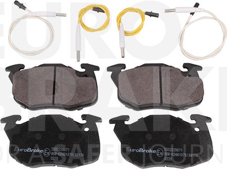 Eurobrake 5502229971 - Kit de plaquettes de frein, frein à disque cwaw.fr