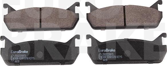 Eurobrake 5502229973 - Kit de plaquettes de frein, frein à disque cwaw.fr