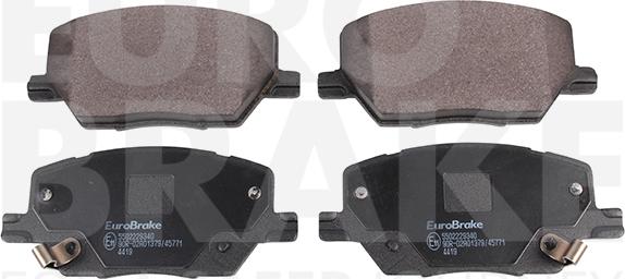 Eurobrake 5502229340 - Kit de plaquettes de frein, frein à disque cwaw.fr