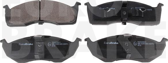 Eurobrake 5502229311 - Kit de plaquettes de frein, frein à disque cwaw.fr