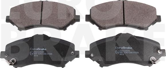 Eurobrake 5502229335 - Kit de plaquettes de frein, frein à disque cwaw.fr