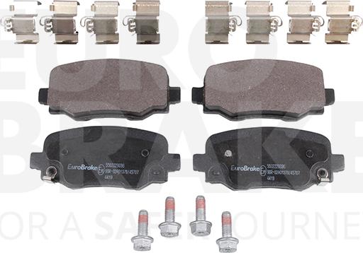 Eurobrake 5502229336 - Kit de plaquettes de frein, frein à disque cwaw.fr