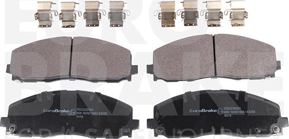 Eurobrake 5502229331 - Kit de plaquettes de frein, frein à disque cwaw.fr