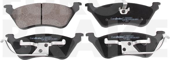 Eurobrake 5502229321 - Kit de plaquettes de frein, frein à disque cwaw.fr