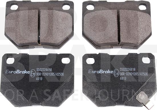 Eurobrake 5502224418 - Kit de plaquettes de frein, frein à disque cwaw.fr