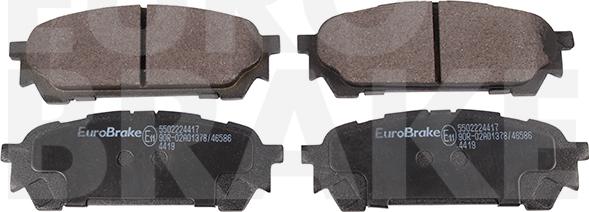 Eurobrake 5502224417 - Kit de plaquettes de frein, frein à disque cwaw.fr