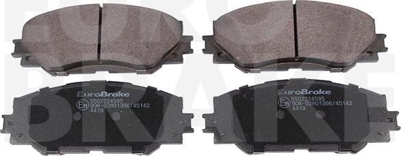 Eurobrake 5502224595 - Kit de plaquettes de frein, frein à disque cwaw.fr