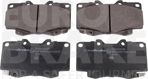 Eurobrake 5502224596 - Kit de plaquettes de frein, frein à disque cwaw.fr