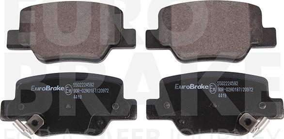 Eurobrake 5502224592 - Kit de plaquettes de frein, frein à disque cwaw.fr