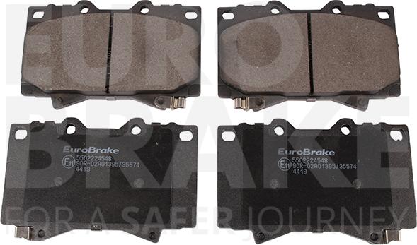 Eurobrake 5502224548 - Kit de plaquettes de frein, frein à disque cwaw.fr