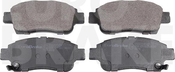 Eurobrake 5502224547 - Kit de plaquettes de frein, frein à disque cwaw.fr