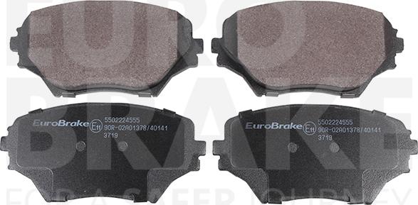 Eurobrake 5502224555 - Kit de plaquettes de frein, frein à disque cwaw.fr