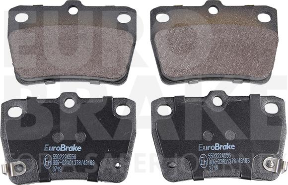 Eurobrake 5502224556 - Kit de plaquettes de frein, frein à disque cwaw.fr