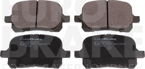 Eurobrake 5502224550 - Kit de plaquettes de frein, frein à disque cwaw.fr