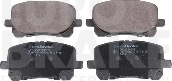 Eurobrake 5502224553 - Kit de plaquettes de frein, frein à disque cwaw.fr