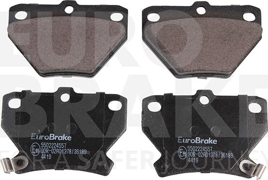 Eurobrake 5502224557 - Kit de plaquettes de frein, frein à disque cwaw.fr