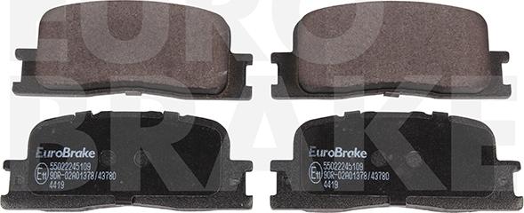 Eurobrake 55022245109 - Kit de plaquettes de frein, frein à disque cwaw.fr