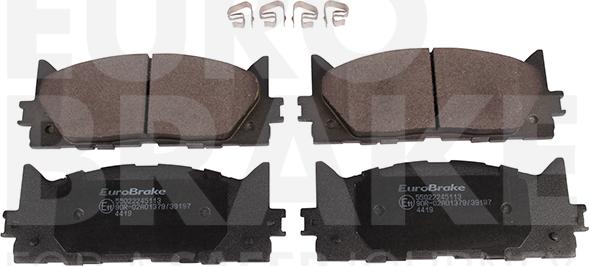 Eurobrake 55022245113 - Kit de plaquettes de frein, frein à disque cwaw.fr