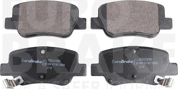 Eurobrake 5502224589 - Kit de plaquettes de frein, frein à disque cwaw.fr