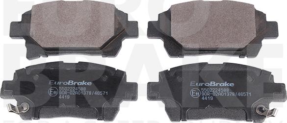 Eurobrake 5502224588 - Kit de plaquettes de frein, frein à disque cwaw.fr