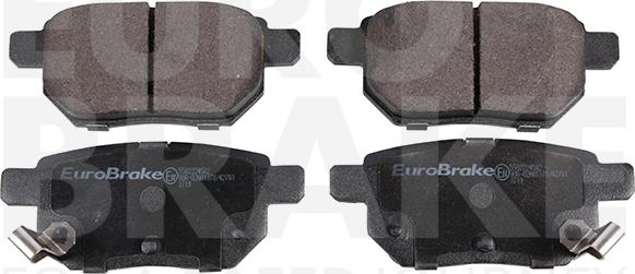 Eurobrake 5502224582 - Kit de plaquettes de frein, frein à disque cwaw.fr