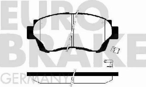 Eurobrake 5502224535 - Kit de plaquettes de frein, frein à disque cwaw.fr