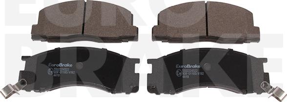 Eurobrake 5502224522 - Kit de plaquettes de frein, frein à disque cwaw.fr