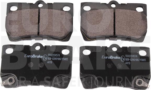 Eurobrake 5502224574 - Kit de plaquettes de frein, frein à disque cwaw.fr