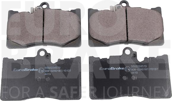 Eurobrake 5502224573 - Kit de plaquettes de frein, frein à disque cwaw.fr