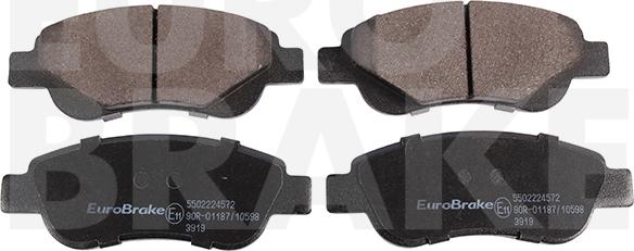 Eurobrake 5502224572 - Kit de plaquettes de frein, frein à disque cwaw.fr