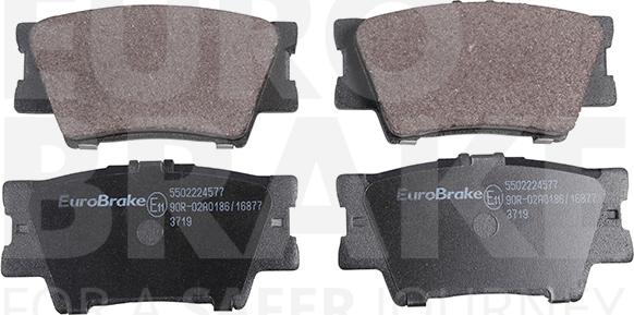 Eurobrake 5502224577 - Kit de plaquettes de frein, frein à disque cwaw.fr