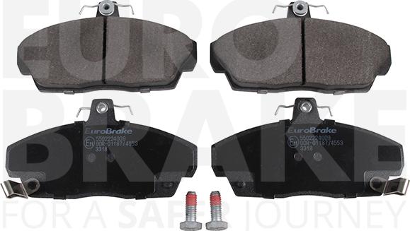 Eurobrake 5502224009 - Kit de plaquettes de frein, frein à disque cwaw.fr