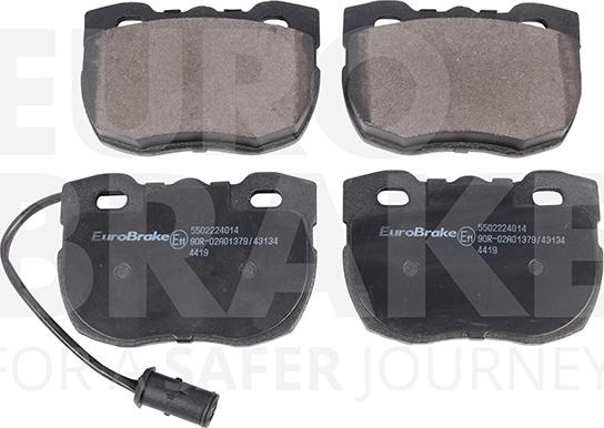 Eurobrake 5502224014 - Kit de plaquettes de frein, frein à disque cwaw.fr