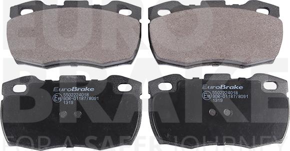 Eurobrake 5502224018 - Kit de plaquettes de frein, frein à disque cwaw.fr