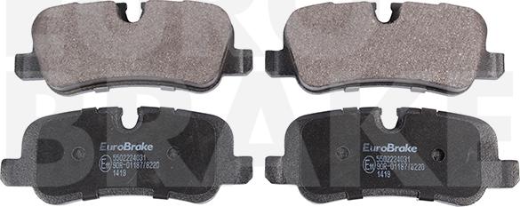 Eurobrake 5502224031 - Kit de plaquettes de frein, frein à disque cwaw.fr