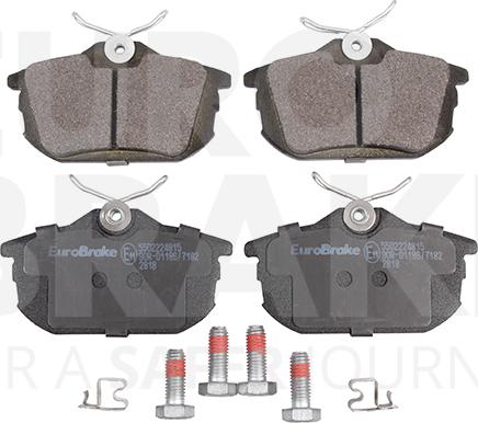 Eurobrake 5502224815 - Kit de plaquettes de frein, frein à disque cwaw.fr