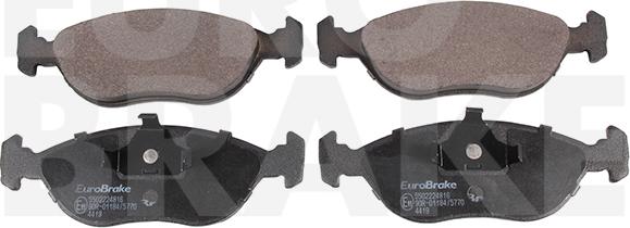 Eurobrake 5502224816 - Kit de plaquettes de frein, frein à disque cwaw.fr