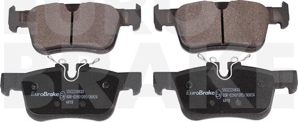 Eurobrake 5502224833 - Kit de plaquettes de frein, frein à disque cwaw.fr