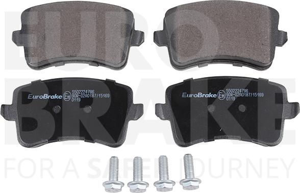 Eurobrake 5502224796 - Kit de plaquettes de frein, frein à disque cwaw.fr