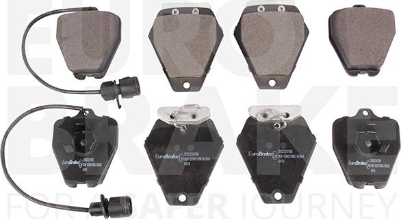 Eurobrake 5502224790 - Kit de plaquettes de frein, frein à disque cwaw.fr