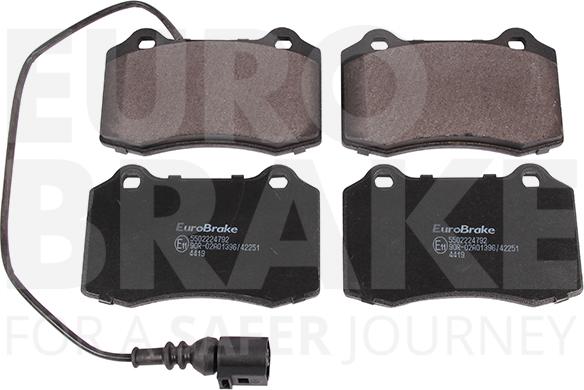 Eurobrake 5502224792 - Kit de plaquettes de frein, frein à disque cwaw.fr