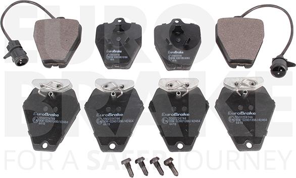 Eurobrake 5502224744 - Kit de plaquettes de frein, frein à disque cwaw.fr