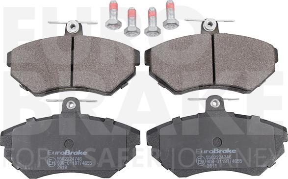 Eurobrake 5502224746 - Kit de plaquettes de frein, frein à disque cwaw.fr