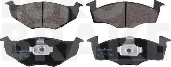 Eurobrake 5502224743 - Kit de plaquettes de frein, frein à disque cwaw.fr