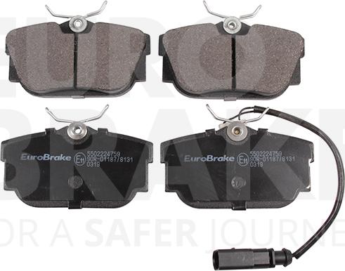 Eurobrake 5502224759 - Kit de plaquettes de frein, frein à disque cwaw.fr