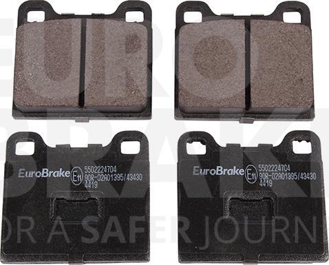 Eurobrake 5502224704 - Kit de plaquettes de frein, frein à disque cwaw.fr