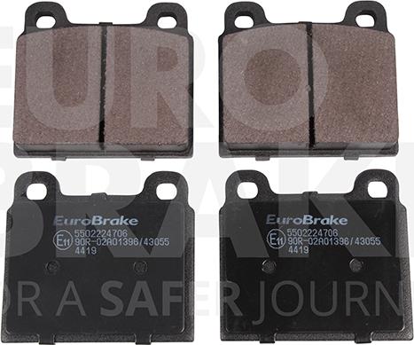 Eurobrake 5502224706 - Kit de plaquettes de frein, frein à disque cwaw.fr