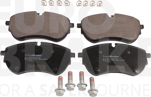 Eurobrake 55022247152 - Kit de plaquettes de frein, frein à disque cwaw.fr